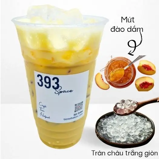 Hình ảnh Trà sữa đào Đặc Biệt (700ml)
