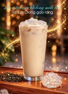 Hình ảnh Trà sữa ô long gạo rang / ROASTED RICE OOLONG MILK TEA