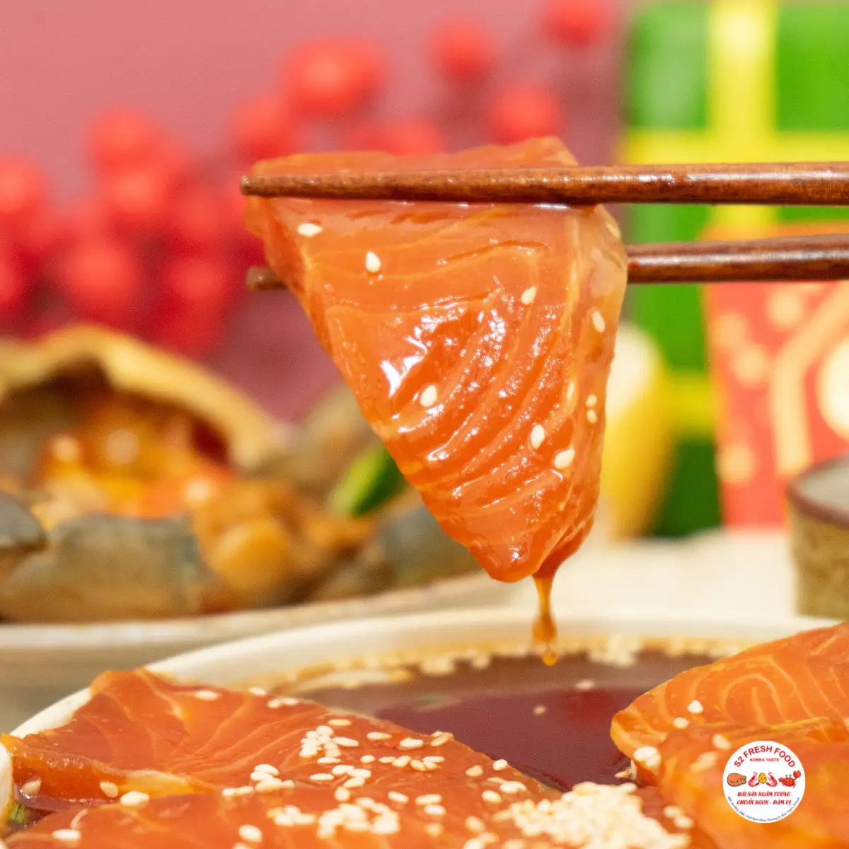 Hình ảnh CÁ HỒI NAUY NGÂM TƯƠNG - HỘP 200gr