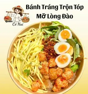 Hình ảnh  Bánh Tráng Trộn Lòng Đào Tóp Mỡ