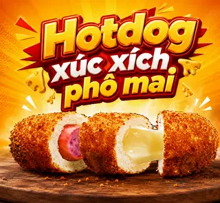 Hình ảnh HOTDOG Xúc Xích Phô Mai