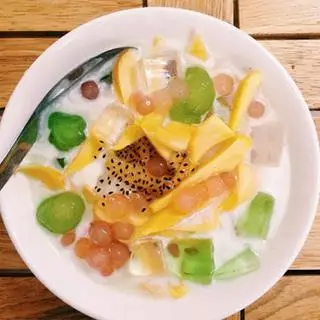 Hình ảnh sữa chua mít caramel