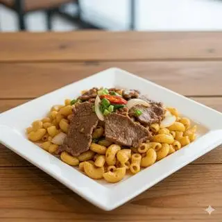 Hình ảnh Nui xào bò