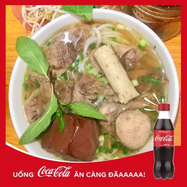 Hình ảnh 1 bún không chân giò + 1 chai cocacola