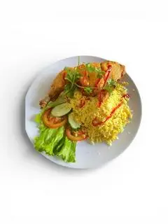 Hình ảnh Cơm gà xối mỡ lớn