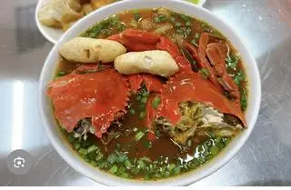 Hình ảnh bánh canh nữa con cua+tôm+5 miếng thịt nạt