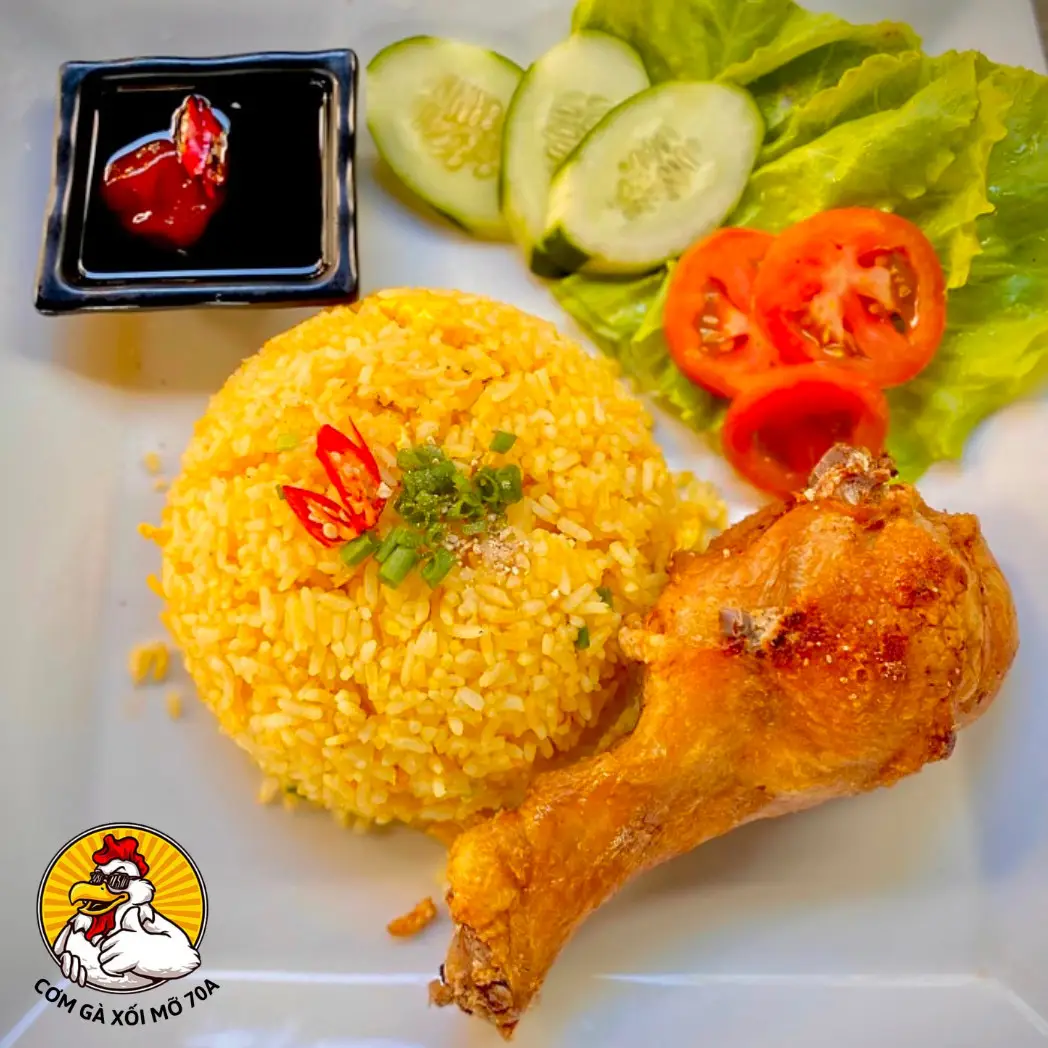 Hình ảnh Cơm gà xốt chao má đùi