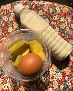 Hình ảnh Khoai lang hấp + Trứng gà luộc + Sữa đậu nành nguyên chất ( không đường )