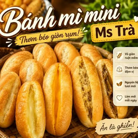 Hình ảnh Combo 5 bánh mì Bơ Sữa