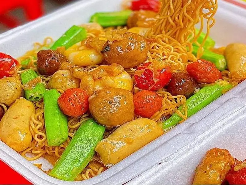 Hình ảnh MÌ TRỘN CÁ VIÊN BƠ TỎI 15V(cá bò tôm) 
