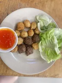 Hình ảnh bò viên, cá viên chiên chay