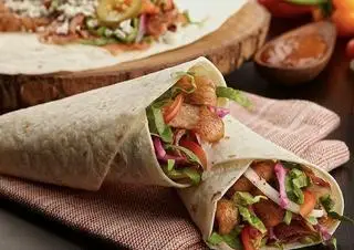Hình ảnh bánh cuộn Tacos - thịt thỗ nhĩ kì