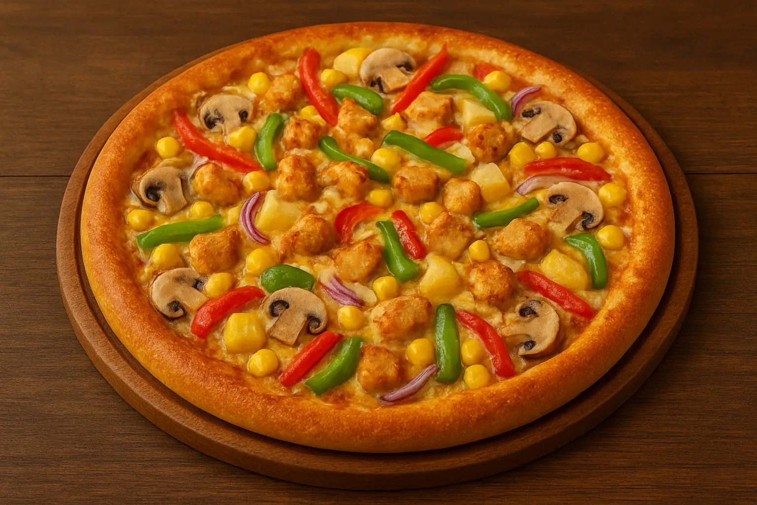 Hình ảnh Pizza Gà Xào Ngũ Nhân S