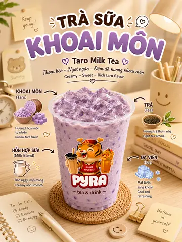 Hình ảnh Trà sữa khoai môn