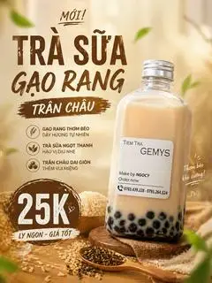 Hình ảnh Trà sữa gạo rang