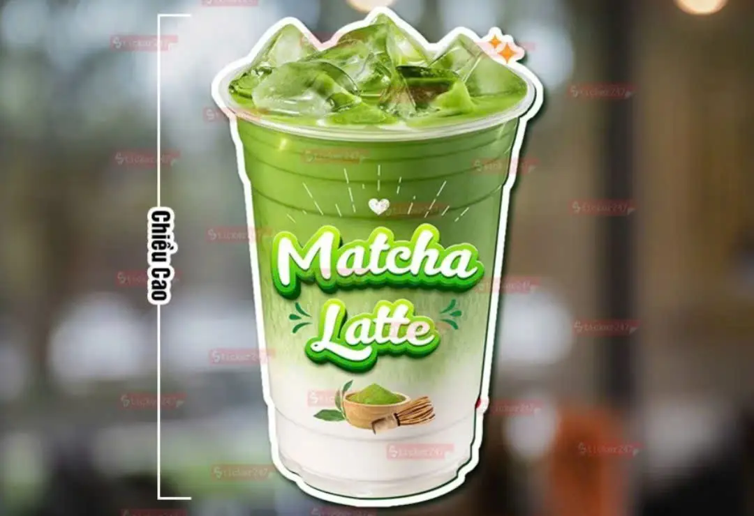 Hình ảnh matcha latte cold whisk