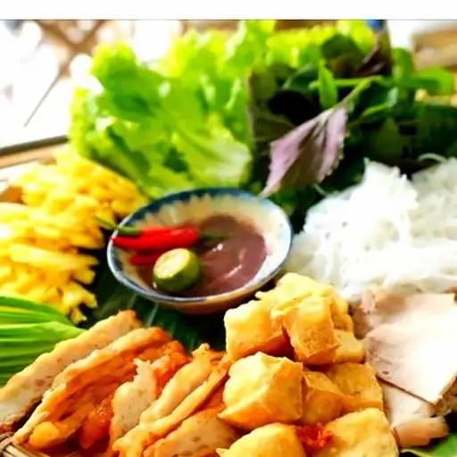 Hình ảnh Bún đậu mẹt đầy đủ 