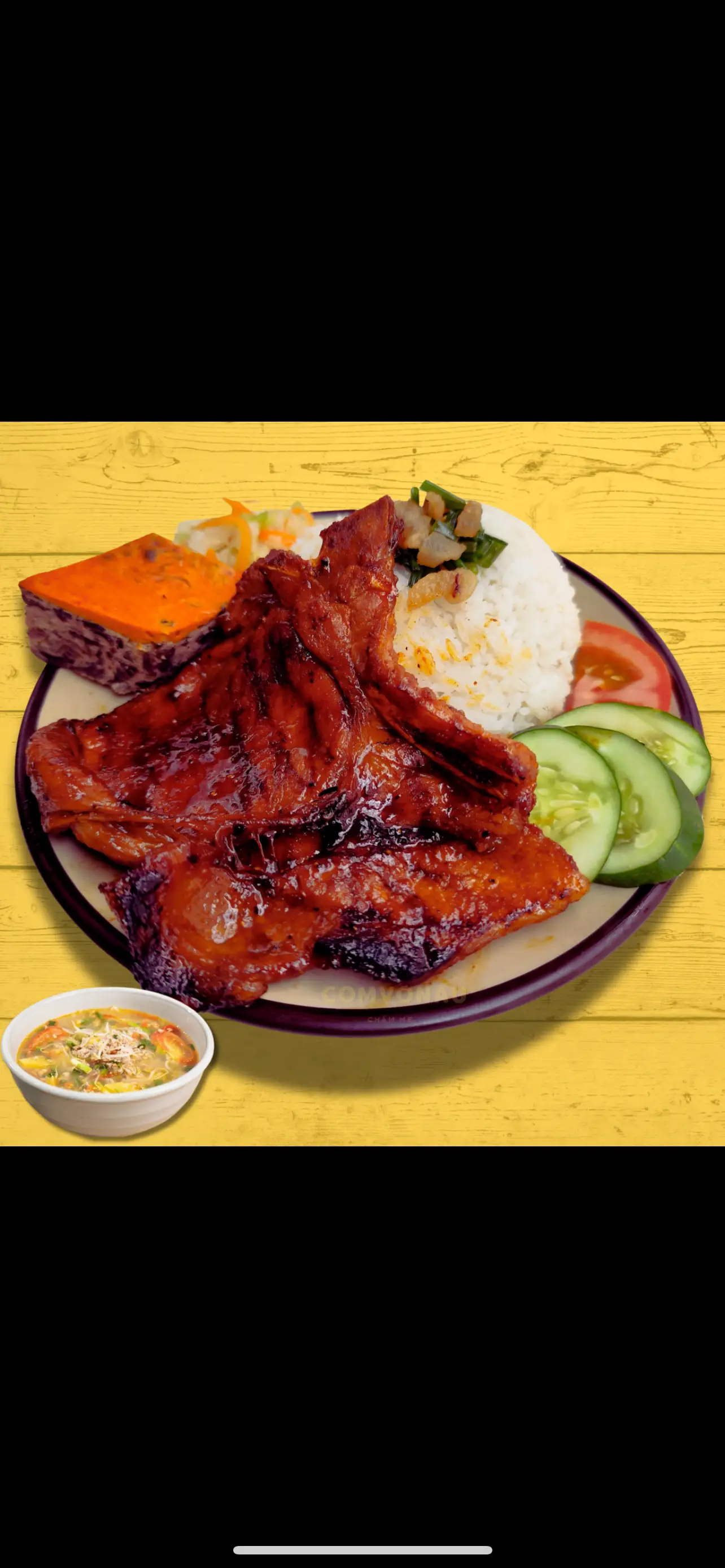 Hình ảnh Cơm tấm sườn - chả trứng