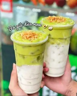 Hình ảnh bơ già dừa non