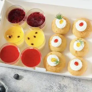 Hình ảnh Su dai Singapore và Panna Cotta (Set 1)
