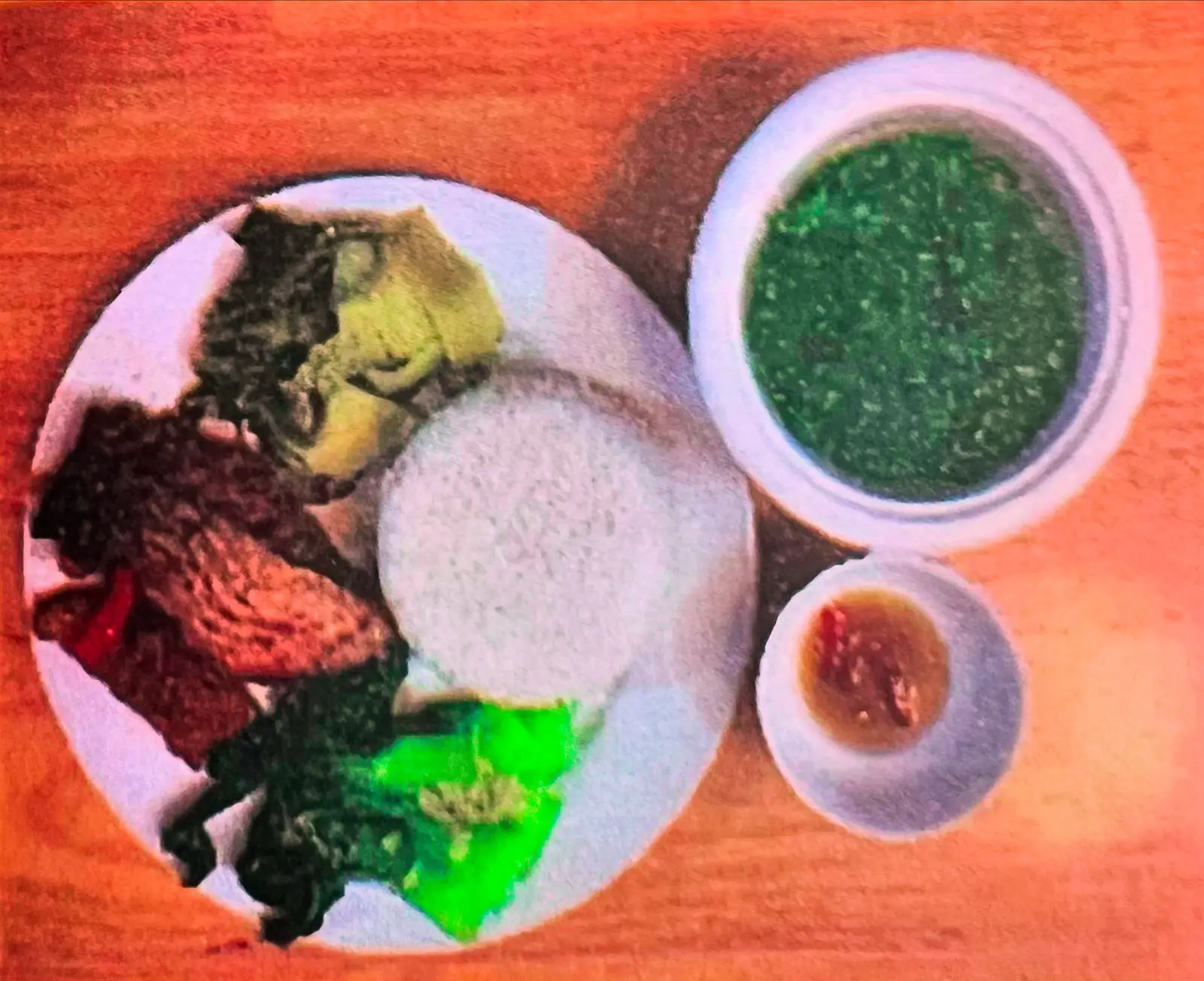 Hình ảnh Cơm cá trắm kho giềng sả