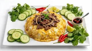 Hình ảnh Cơm Phủ Trứng & Bò tái Lăng