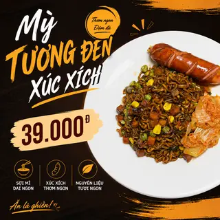 Hình ảnh Mỳ tương đen Koreno xúc xích