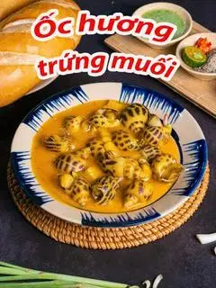 Hình ảnh ốc hương sốt trứng muối 