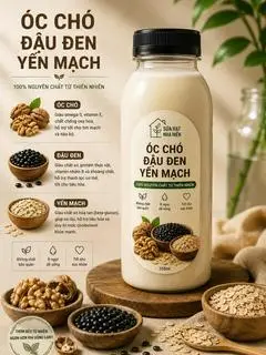Hình ảnh Óc chó - đậu đen - yến mạch