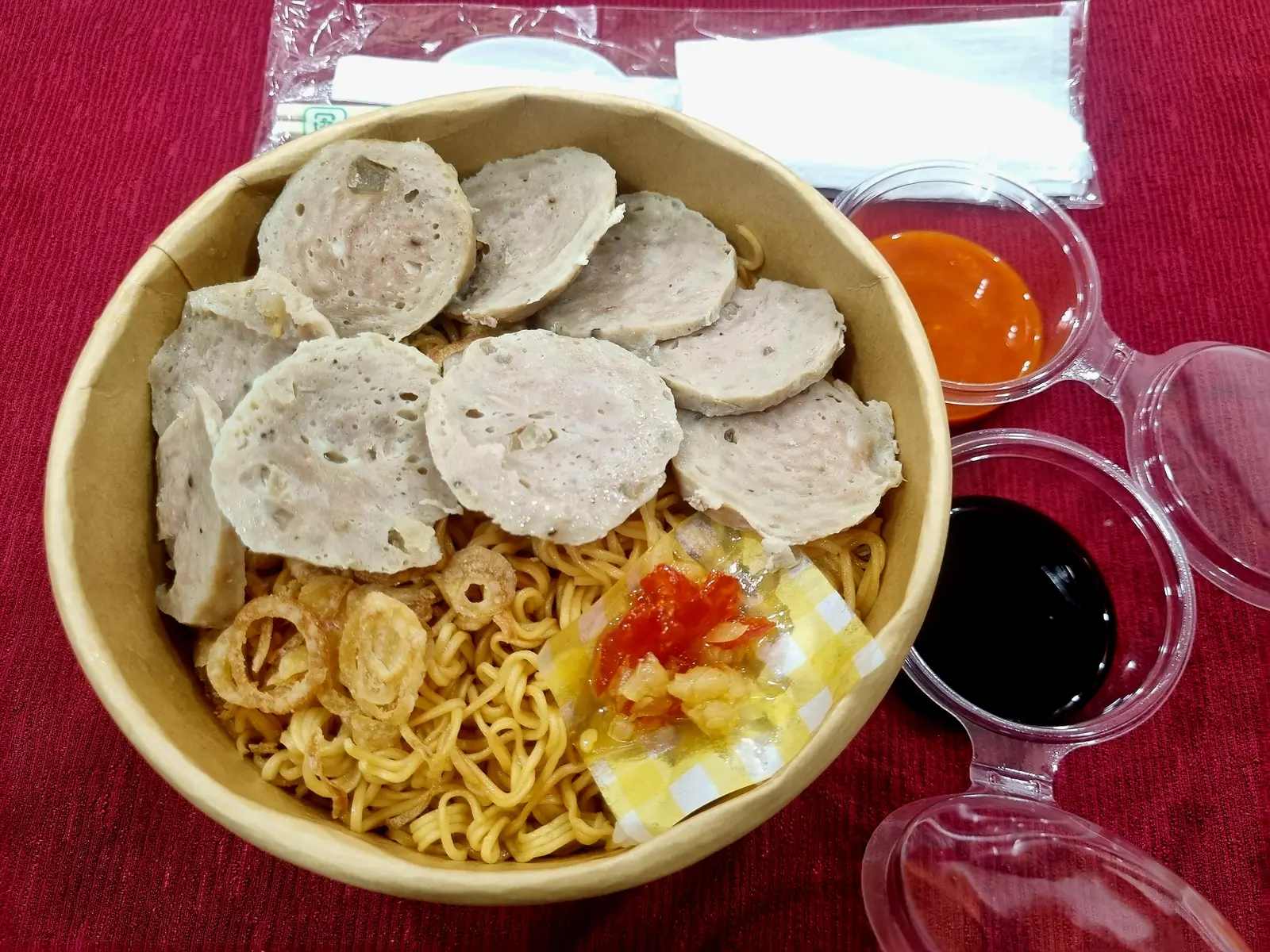 Hình ảnh Mì khô bò viên