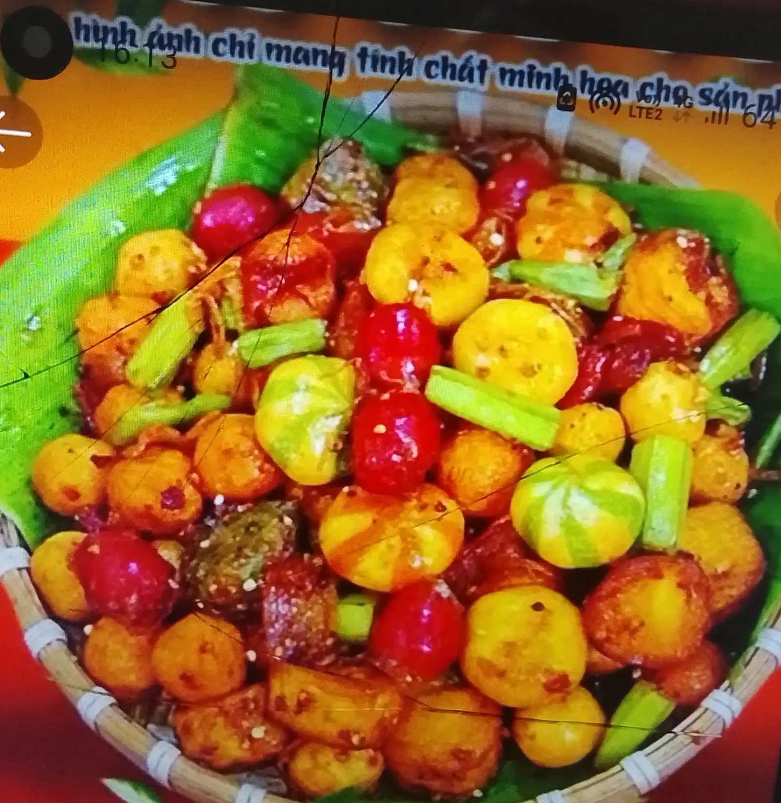 Hình ảnh Combo cá viên sốt cay Hàn lớn 