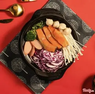 Hình ảnh Mì Cá Hồi