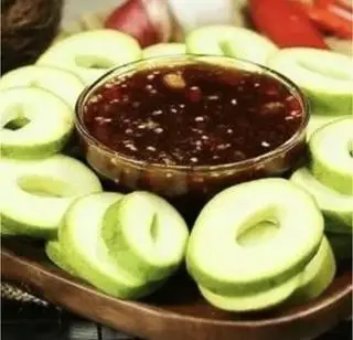 Hình ảnh sốt chấm hoa quả 