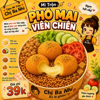 Hình ảnh mì indo trộn phô mai viên 