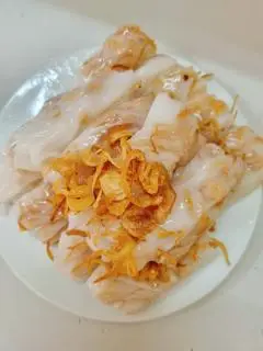 Hình ảnh bánh cuốn nhân hành phi không chả