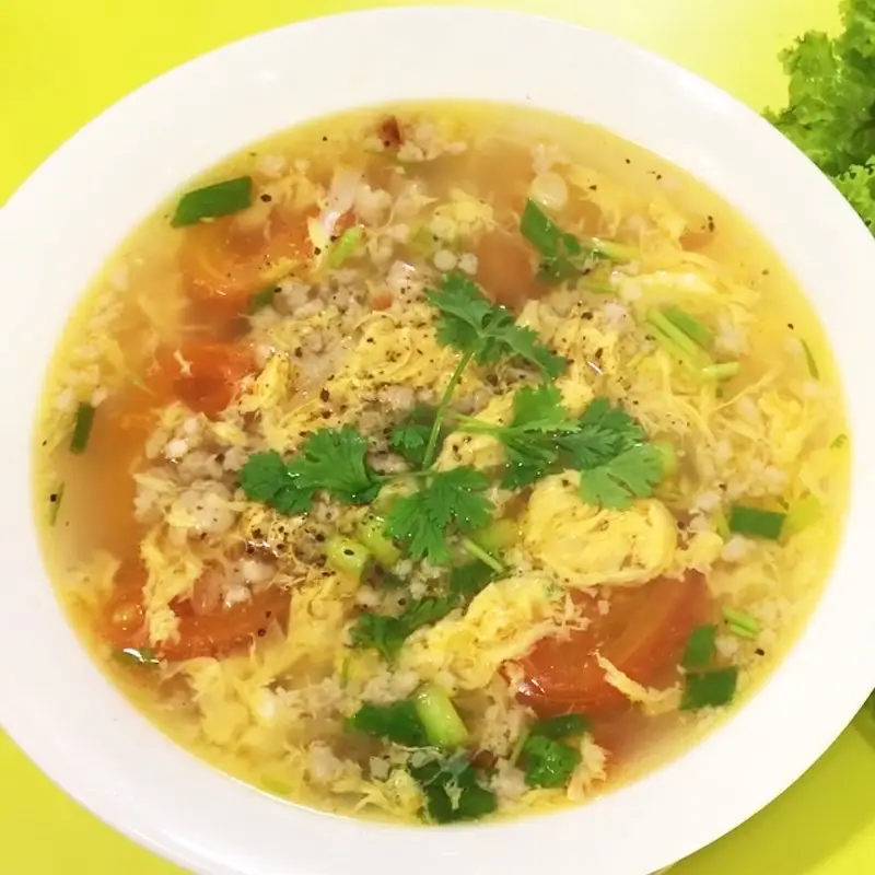 Hình ảnh Canh Trứng thịt băm