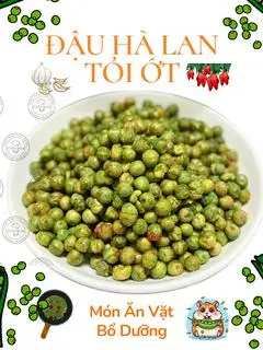 Hình ảnh ĐẬU HÀ LAN TỎI ỚT 100Gr