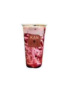 Hình ảnh Latte việt quất