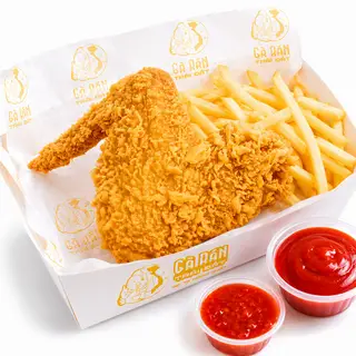 Hình ảnh Combo Cánh Gà Giòn + Khoai Tây Chiên