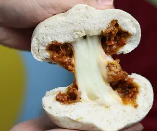 Hình ảnh bánh bao xá xíu phô mai