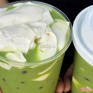 Hình ảnh Tào phớ matcha latte kem muối