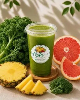 Hình ảnh (D9) Bưởi - dứa - cải kale