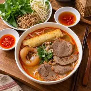 Hình ảnh Bún bò huế đầy đủ