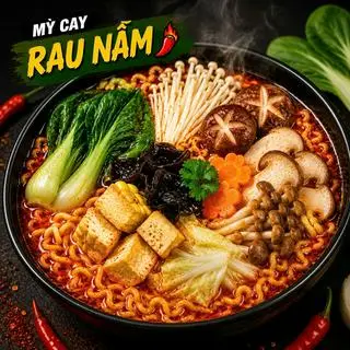 Hình ảnh Mì cay rau nấm (KHÔNG NẤU SẴN)