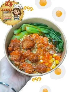 Hình ảnh Mì trộn gà viên