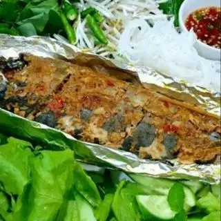 Hình ảnh ca saba dai  nuong giay bac 1con