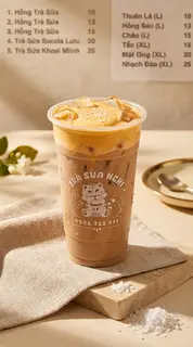 Hình ảnh Hồng trà sữa kem phô mai - size L