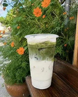 Hình ảnh Matcha latte kem muối