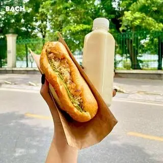 Hình ảnh combo bánh mì sài gòn nhỏ + sữa đậu nành