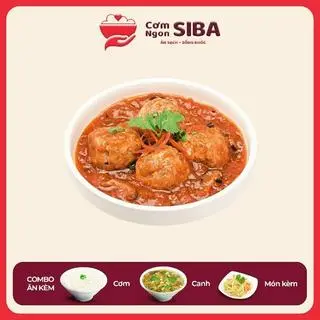 Hình ảnh Cơm Thịt Viên Sốt Cà Chua